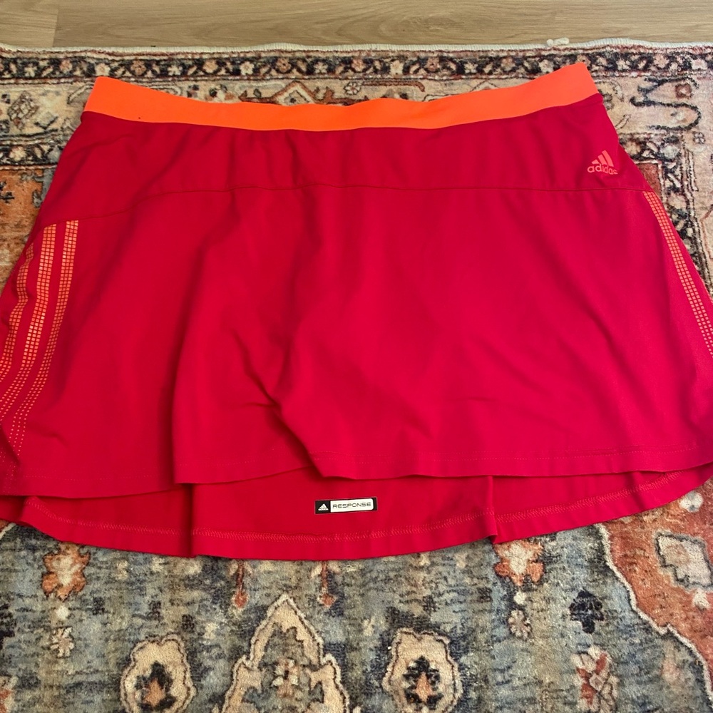 Adidas Climalite Skirt in Red and Orange